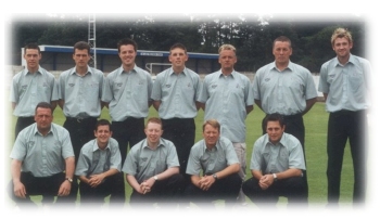 2002 Worsley Cup Final team with professional, Mark Higgs